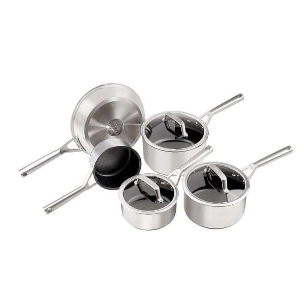 Ninja ZEROSTICK Stainless Steel 5 Piece Pan Set Ninja UK